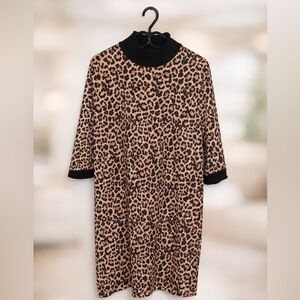 👗 Zara leopard print dress